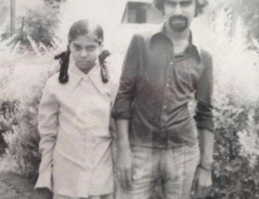 Roma and her brother Rajesh