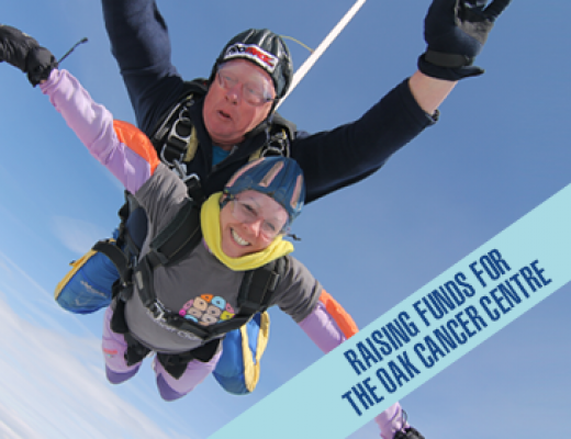 Team Marsden supporter completing charity skydive