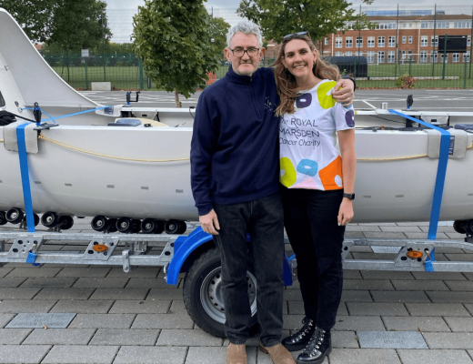 Charlotte Irving and her dad
