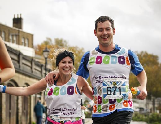 Two happy Royal Marsden runners