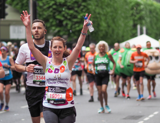 Jo running the London Marathon 2024