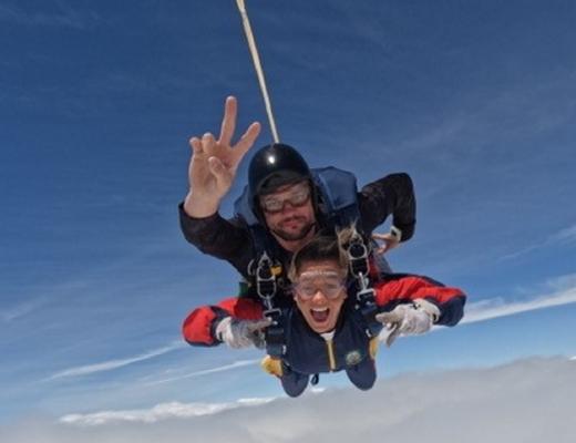 Team Marsden skydiver smiling at camera